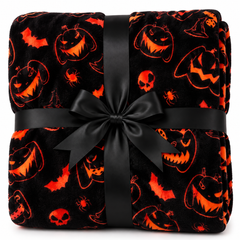 Citrouilles Ardentes — Plaid Halloween