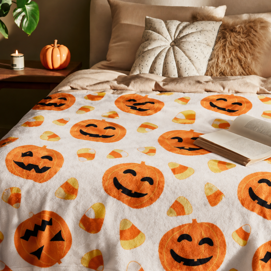 Citrouilles Sourire & Bonbons Candy Corn —  Plaid Halloween