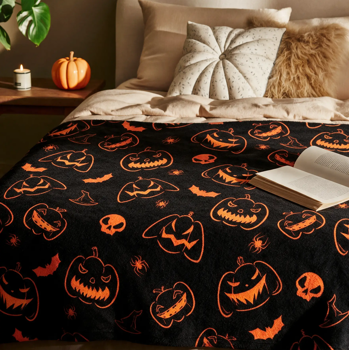 Citrouilles Ardentes — Plaid Halloween